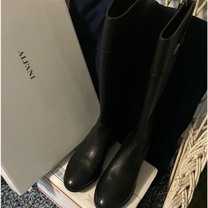 New Alfani leather boots new with tags. Wide calf!